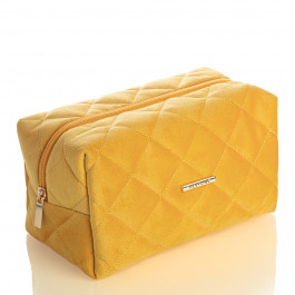 Косметичка дорожная вельветовая Revyline, желтая